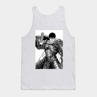 black swordsman knight ecopop in metal monster armor art Tank Top